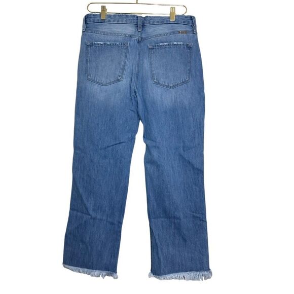 Kancan Taurus High Rise Straight Leg Jeans Women 11/29 Blue Denim Distressed‎ - Picture 2 of 5